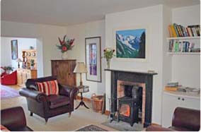 spacious accommodation with fire